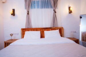 King-size bedroom at Villa Buffalo Downstairs