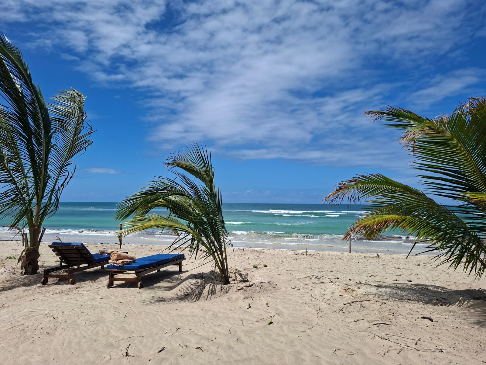 Wide Indian Ocean view from the Coast Sun Gardens private beach area